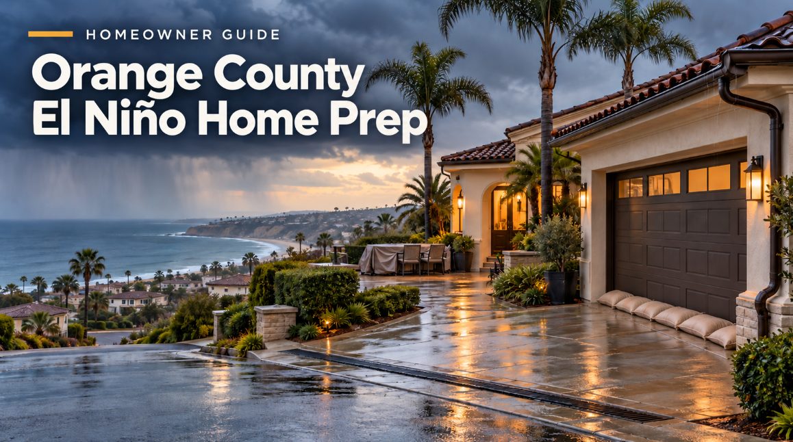 Orange County coastal home prepared for El Niño rain
